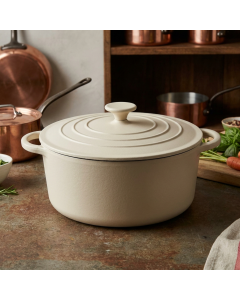 White Cast Iron Dutch Oven