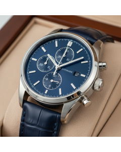 Blue Dial Chronograph Watch