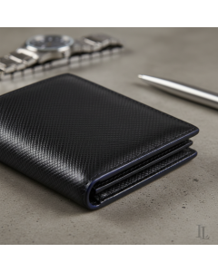 Black Leather Bifold Wallet
