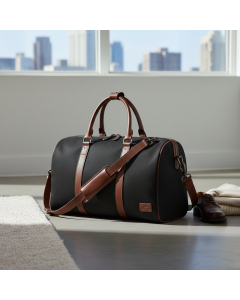 Black Travel Duffel Bag