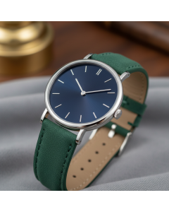 Minimalist Leather Strap Analog Watch