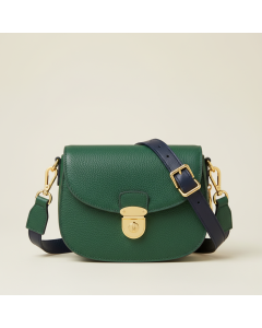 Leather Crossbody Saddle Bag